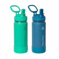 Thermoflask Stainless Steel Water Bottle 473ml, 2 Pack in 3 Colour Sets