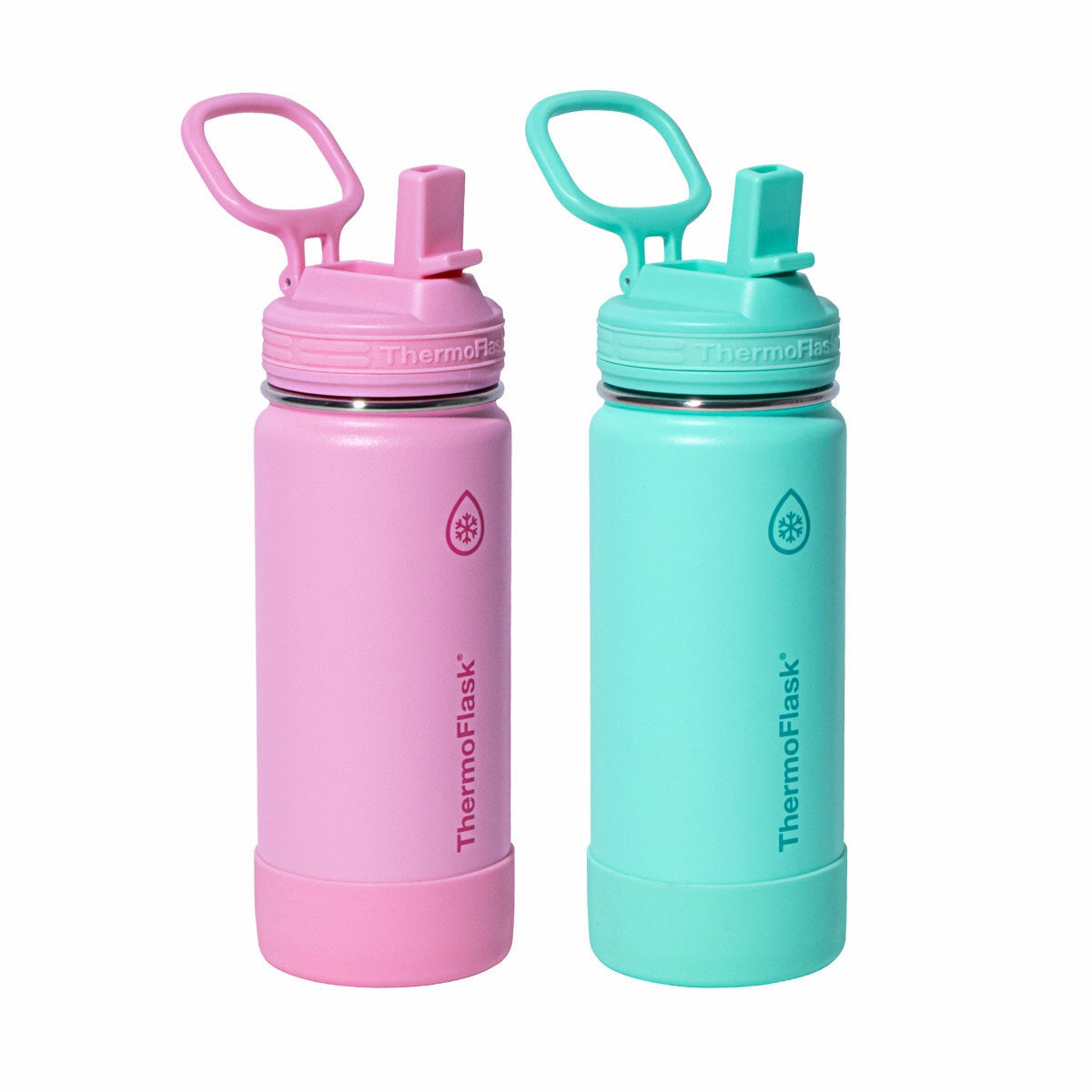 Thermoflask Stainless Steel Water Bottle 473ml, 2 Pack in 3 Colour Sets