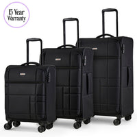 Rock Tokyo Softshell Suitcase 3pc Set in 3 Colours