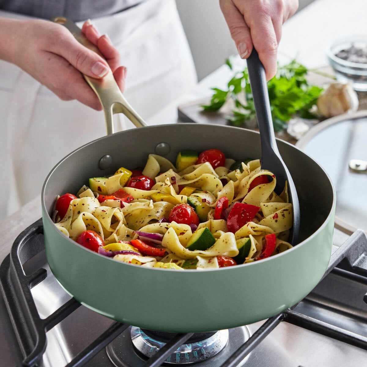 GreenPan Jewel Pro Cook Set, 15 Piece in 2 Colour Sets