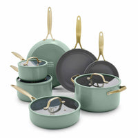 GreenPan Jewel Pro Cook Set, 15 Piece in 2 Colour Sets