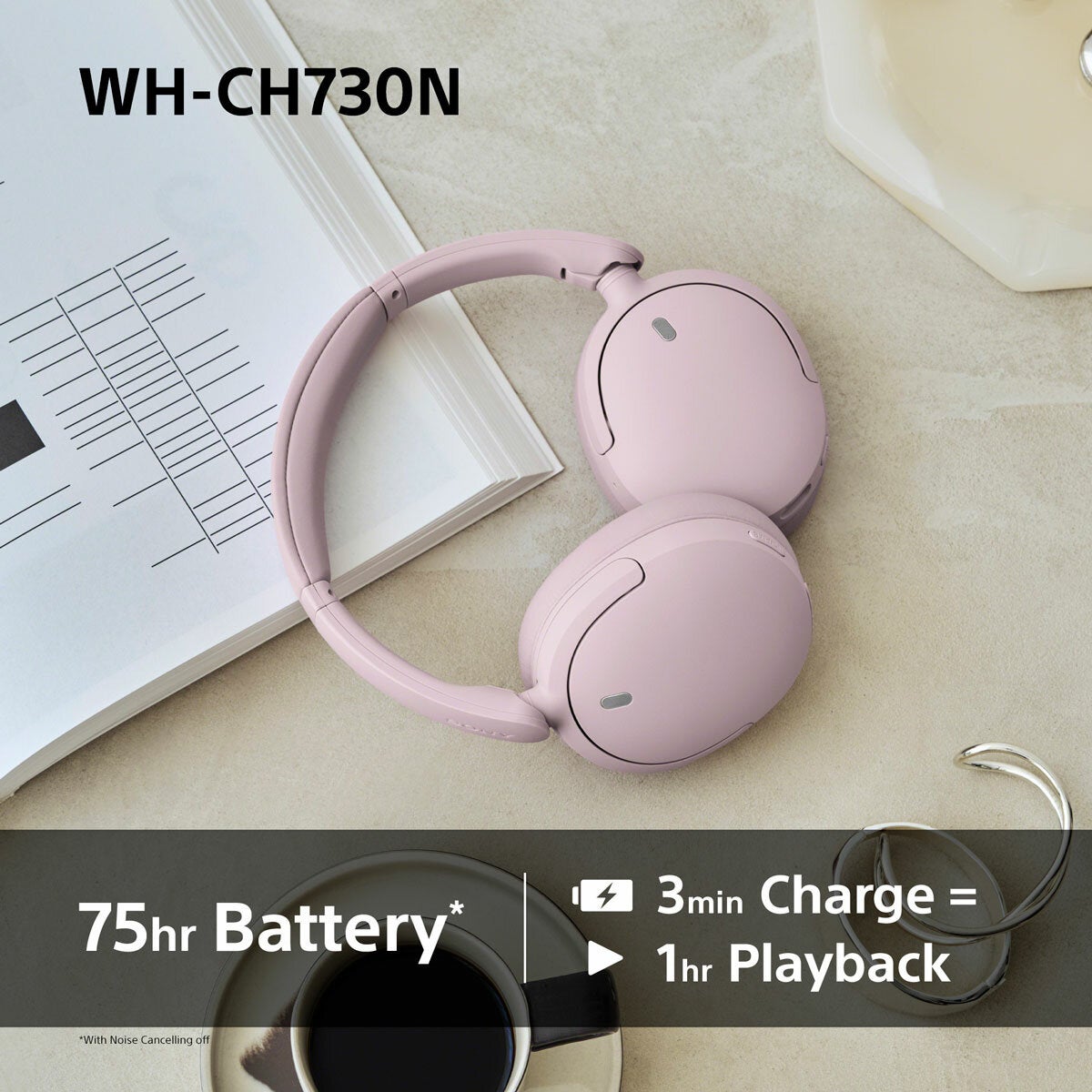 Sony WHCH730N Wireless Over-Ear Headphones
