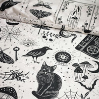 Catherine Lansfield Black Enchanted Witchcraft Duvet Cover Set In 3 Sizes
