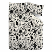 Catherine Lansfield Black Enchanted Witchcraft Duvet Cover Set In 3 Sizes