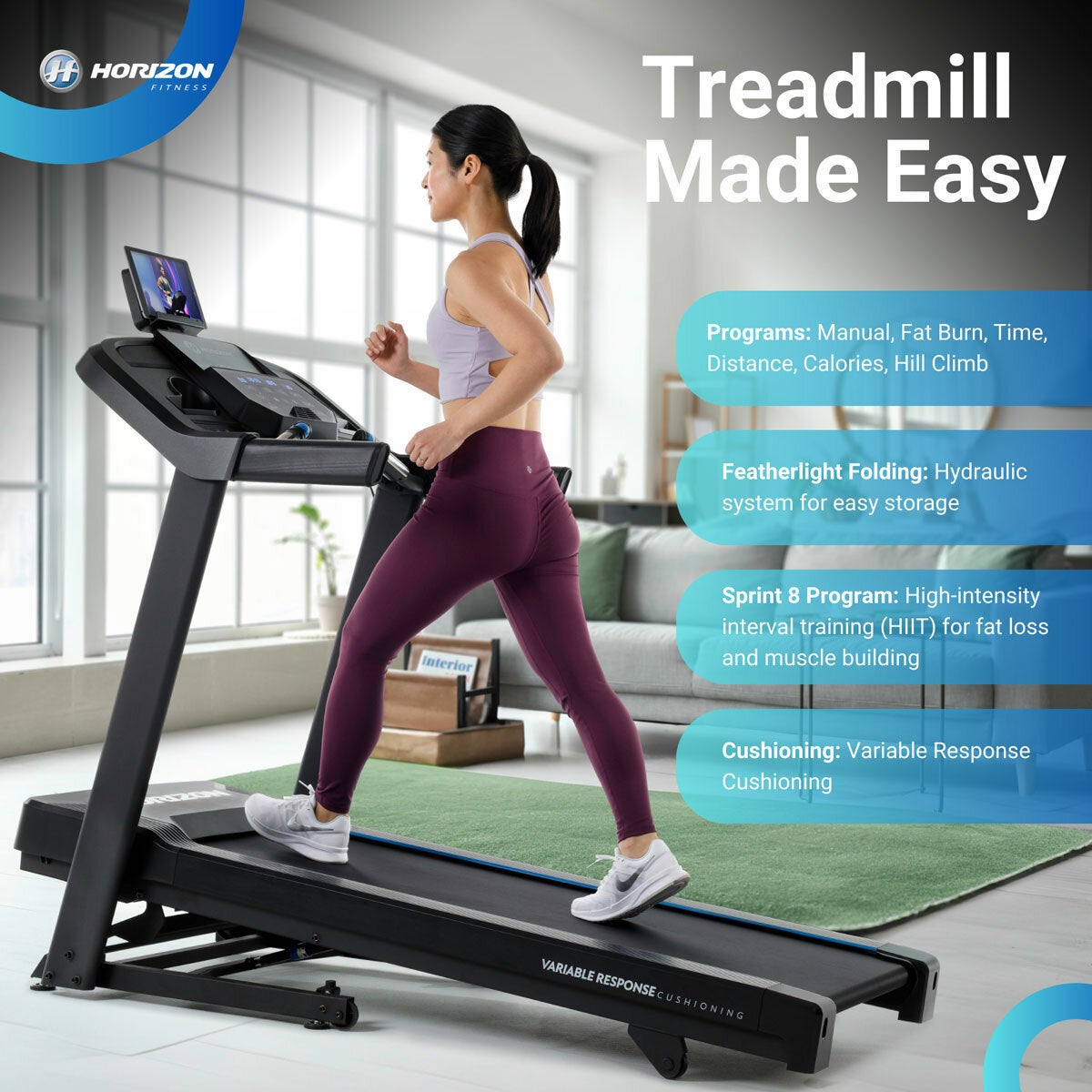 Horizon 5.0AT Treadmill