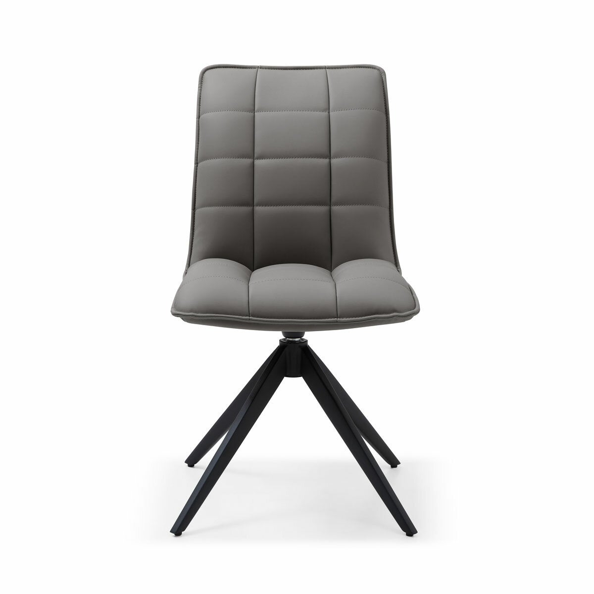 Indus Valley Skylar Grey Faux Leather Dining Chair, 2 Pack