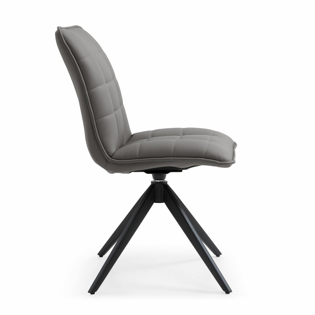 Indus Valley Skylar Grey Faux Leather Dining Chair, 2 Pack