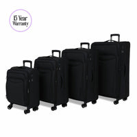 Rock Vitality Softside Suitcase 4 Piece Set in 4 Colours