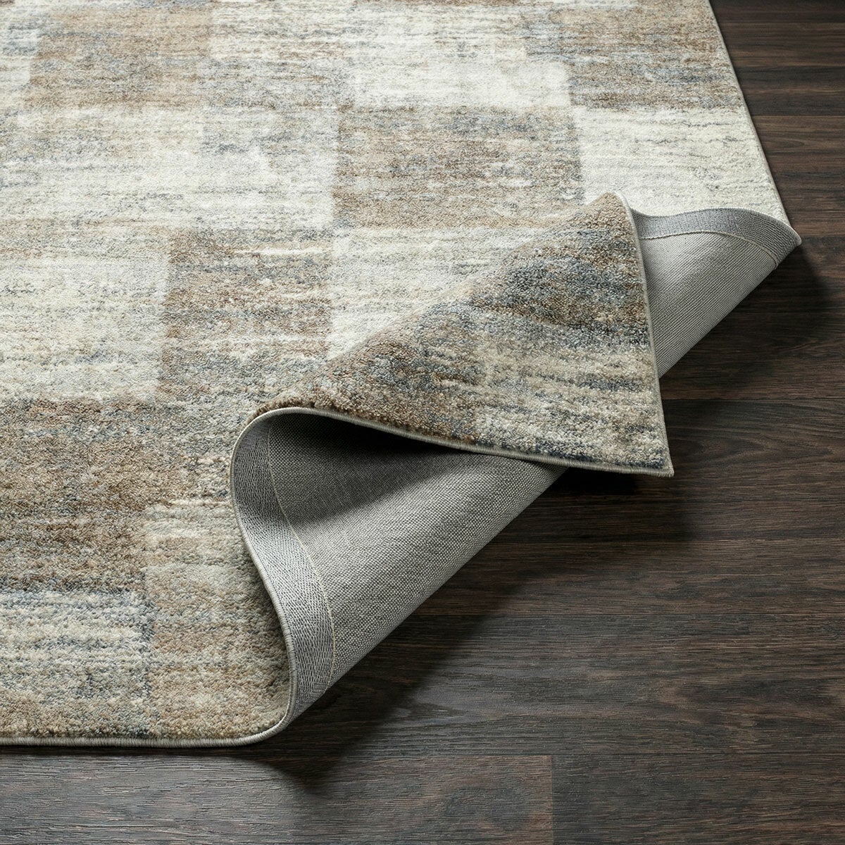 Livabliss Avellino Grey Check Rug, In 2 Sizes