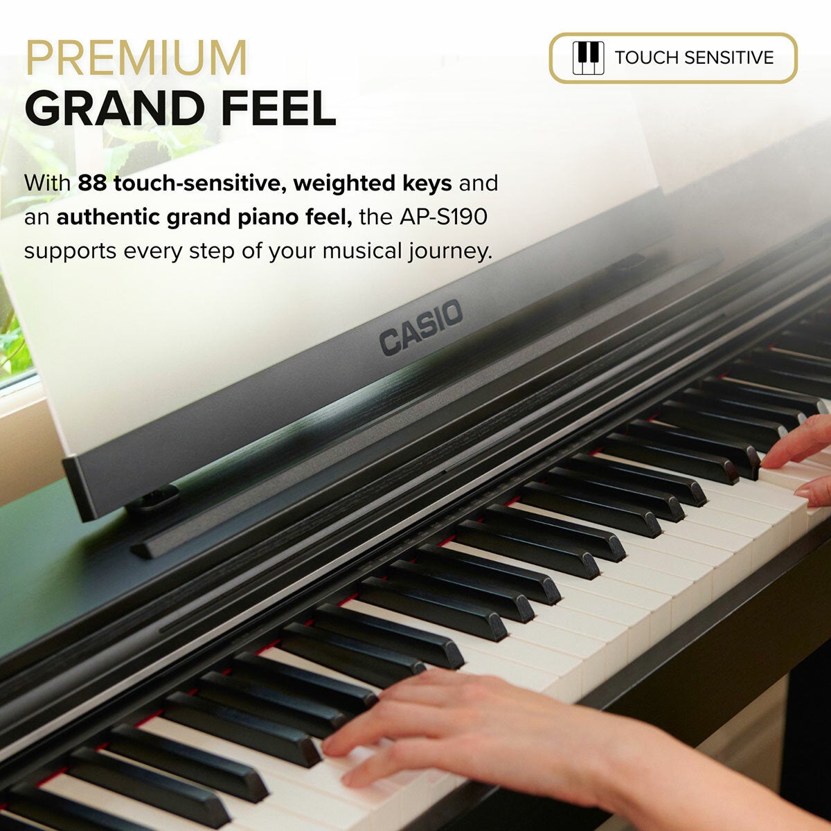 Casio AP-S190BK, 88 Key Fully-Weighted Digital Piano