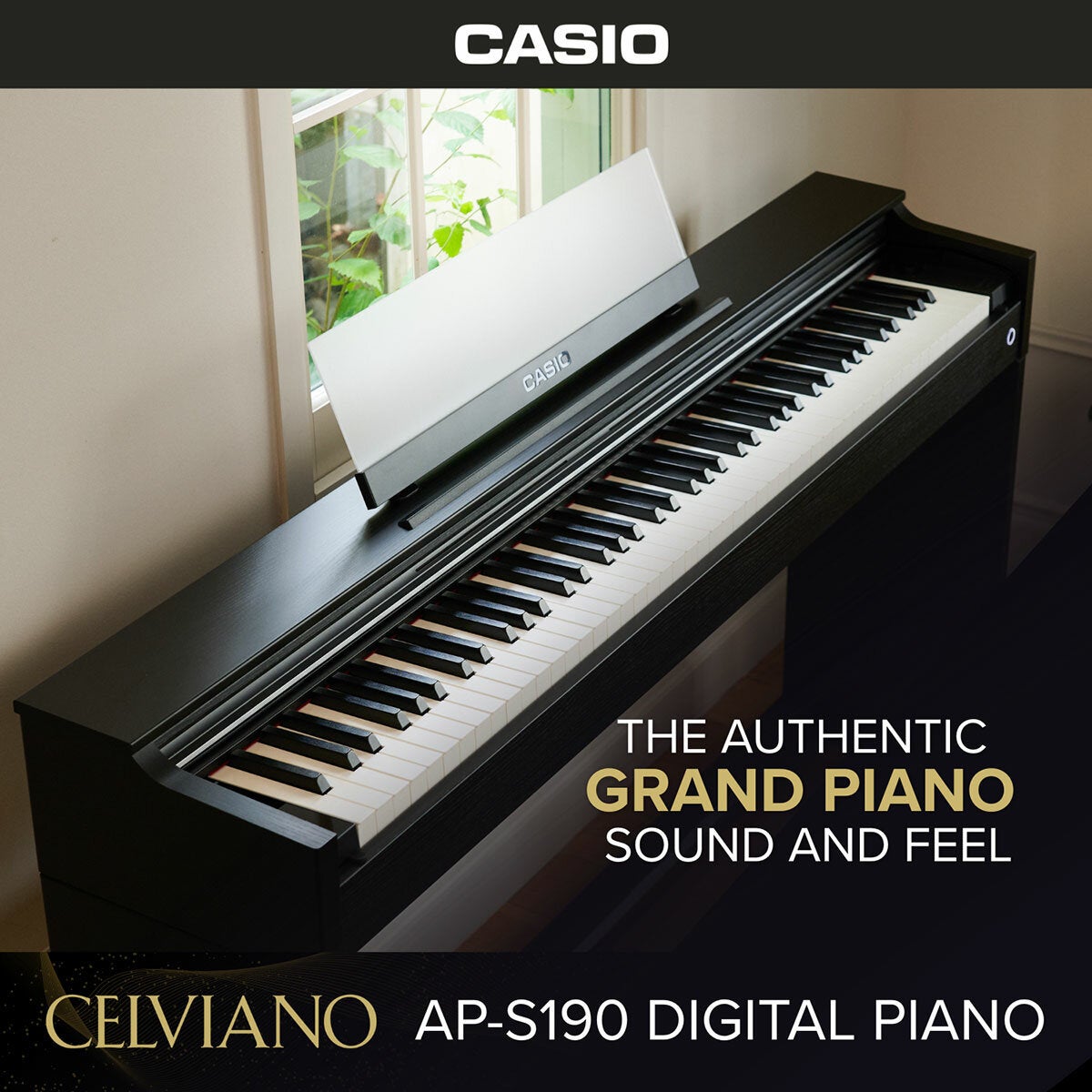 Casio AP-S190BK, 88 Key Fully-Weighted Digital Piano