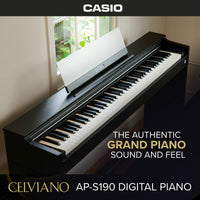 Casio AP-S190BK, 88 Key Fully-Weighted Digital Piano