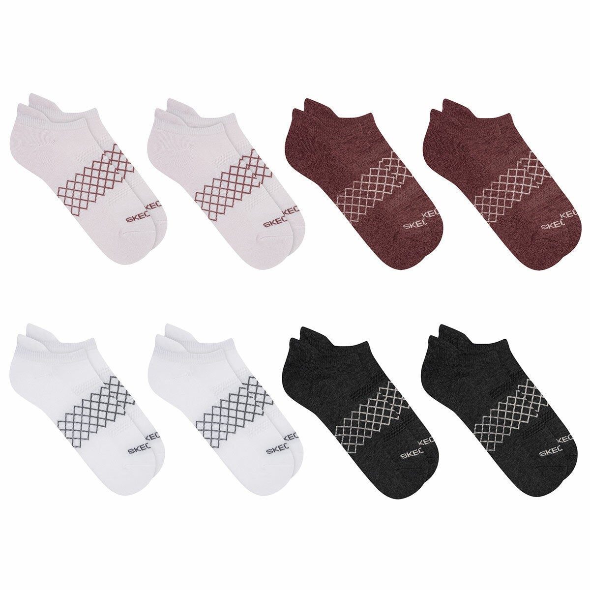 Skechers Women's No Show Sock 8 Pack