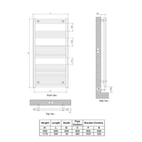 Ultraheat Eco Rail Radiator 500 x 1175 x 30 mm