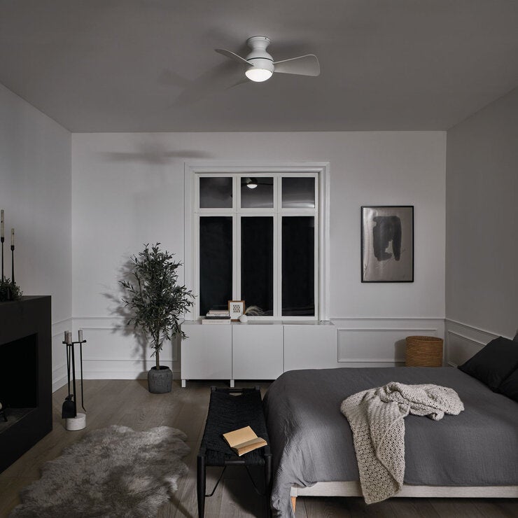 Kichler Sola 3 Blade (86cm) Indoor Ceiling Fan with AC Motor and Remote Control in 2 Colours