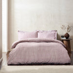 Barton Purple Gingham Check Duvet Cover Set | Berry Bedding | Yard – Riva Home