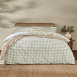 Barton Green Gingham Check Duvet Cover Set | Eucalyptus Bedding | Yard – Riva Home