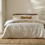 Hebden Yellow Stripe 100% Cotton Duvet Cover Set | Honey Yellow Bedding | Yard – Riva Home