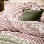 Hebden Pink Stripe 100% Cotton Duvet Cover Set | Rosewood Bedding | Yard – Riva Home