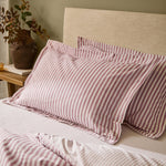 Hebden Pink Stripe 100% Cotton Duvet Cover Set | Rosewood Bedding | Yard – Riva Home