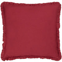 Henderson Embroidered Cotton Cushion Ruby/Gold