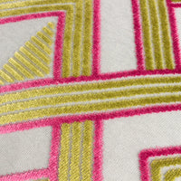 Henley Cushion Lime/Pink