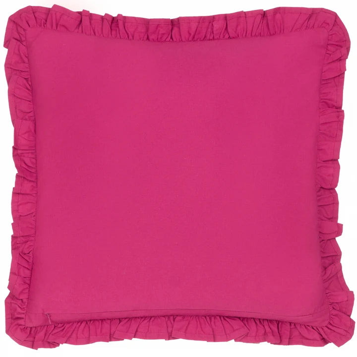 Kemble Printed Cushion Violet/Cerise