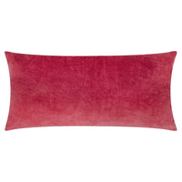 Laurel Embroidered Velvet Cushion Ruby/Gold