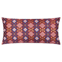 Laurel Embroidered Velvet Cushion Ruby/Gold