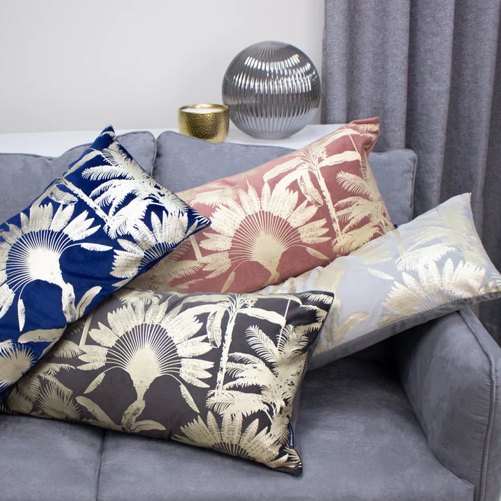 Malaysian Palm Foil Printed Cushion Mink