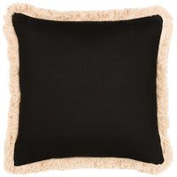 Oromo Fringed Cushion Brown