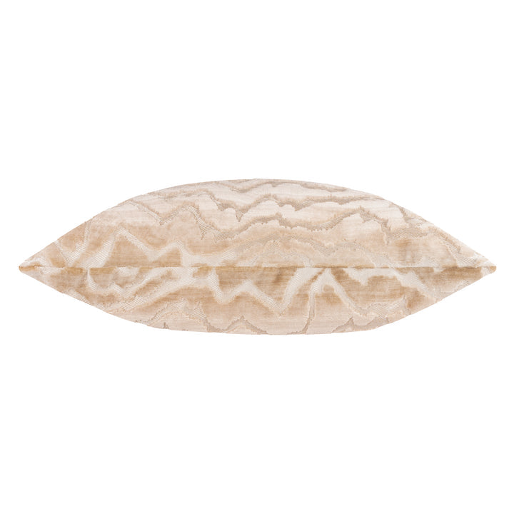 Tierra Cut Velvet Cushion Taupe