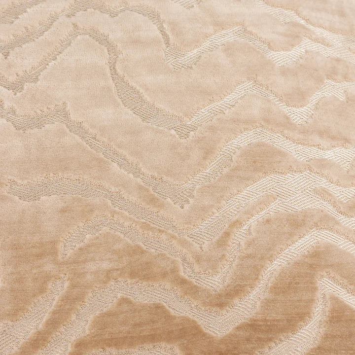 Tierra Cut Velvet Cushion Taupe