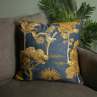 Arboretum World Trees Cushion Blue