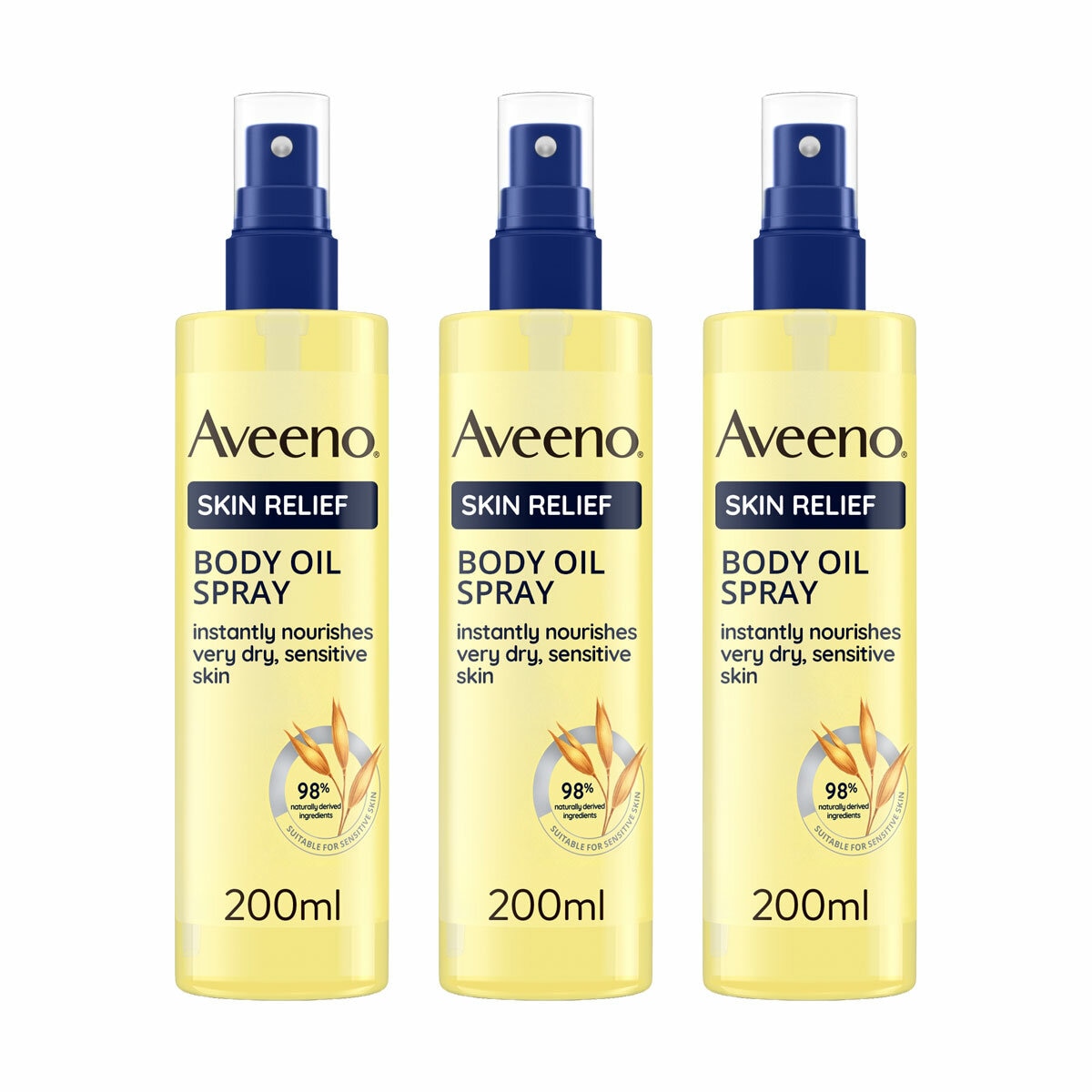 Aveeno Skin Relief Oil Spray, 3 x 200ml