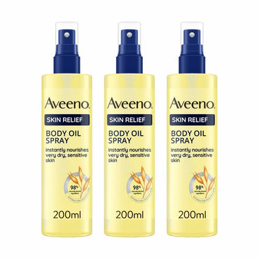 Aveeno Skin Relief Oil Spray, 3 x 200ml