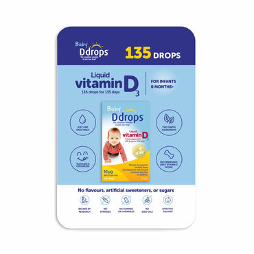 Baby Ddrops Vitamin D, 10mcg 135 Drops