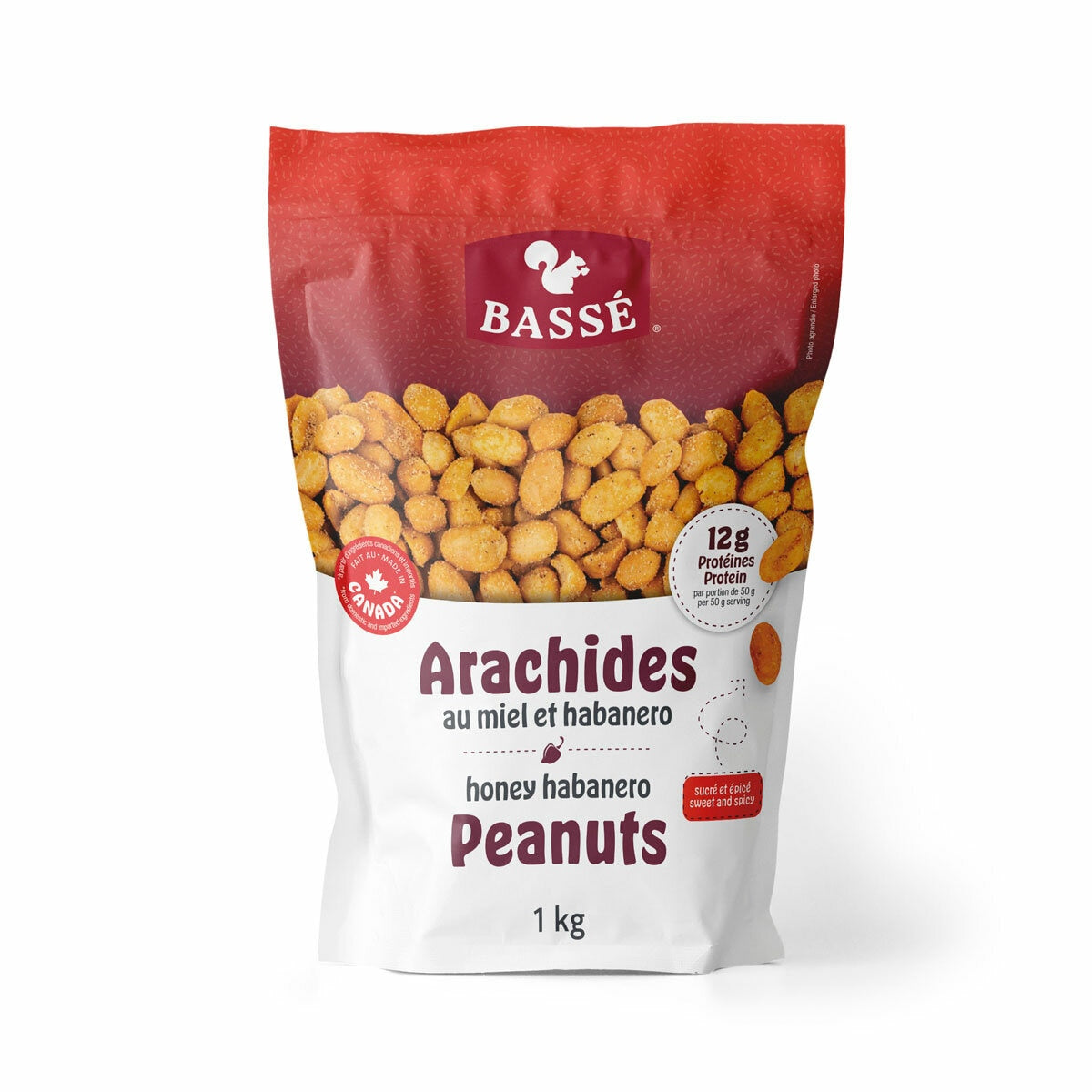 Basse Honey Habenero Peanuts, 1kg