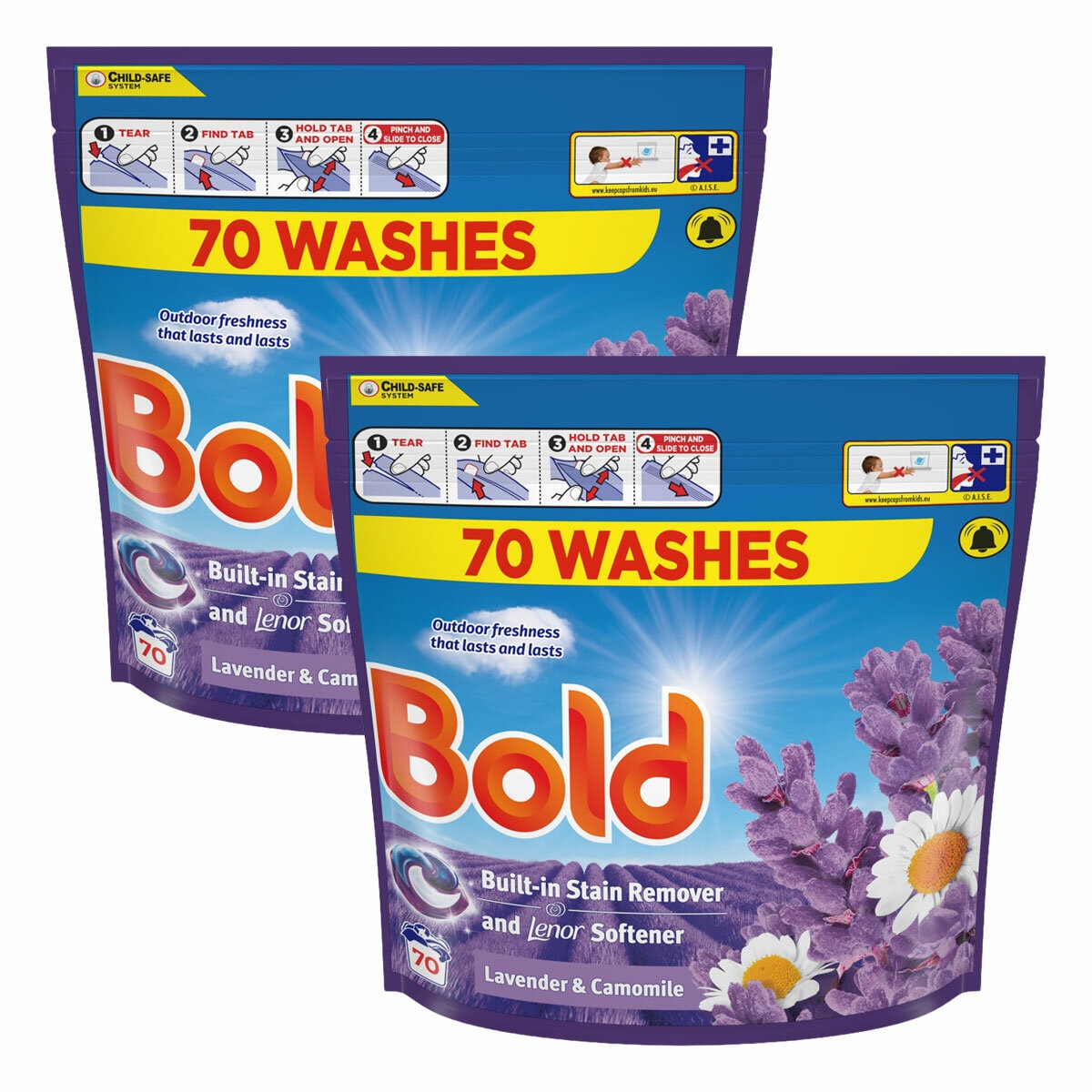 Bold 4 in 1 Pods, 140 Wash