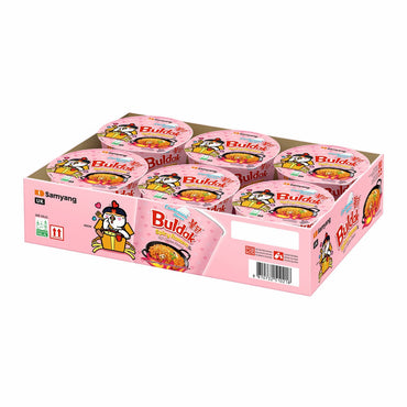 Buldak Spicy Ramen Carbonara Flavour, 6 x 105g