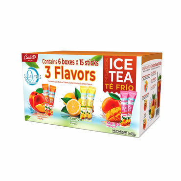 Castello Iced Tea 3 flavours, 6 x 45g sticks