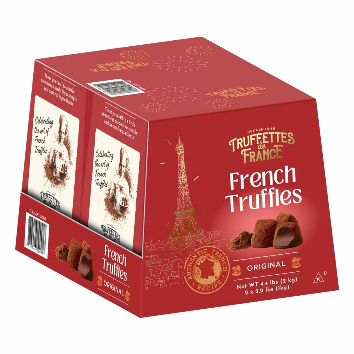 Cocoa Dusted Truffles, 2 x 1kg
