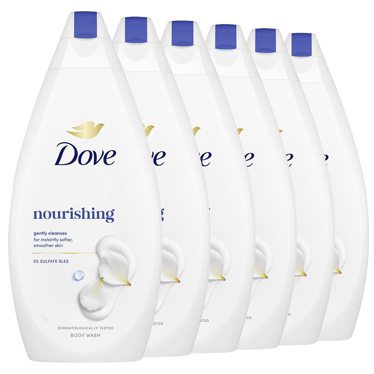 Dove Body Wash 6 x 450ml