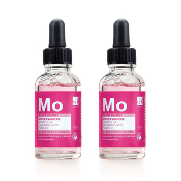 Dr Botanicals Moroccan Rose Superfood Facial Oil, 2 x 30ml