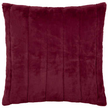 Empress Faux Fur Cushion Ruby