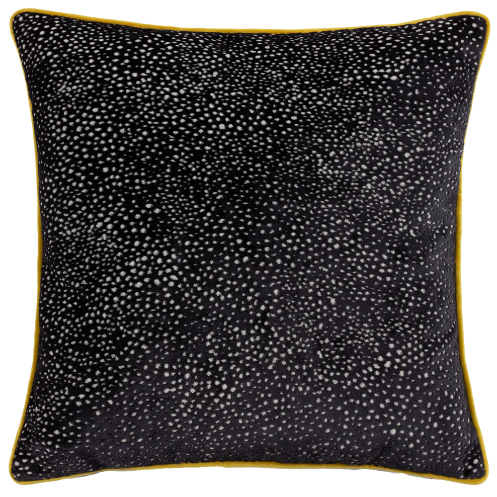 Estelle Spotted Cushion Black/Gold