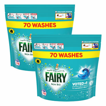 Fairy 4 in 1 Non Bio Pods, 140 Wash