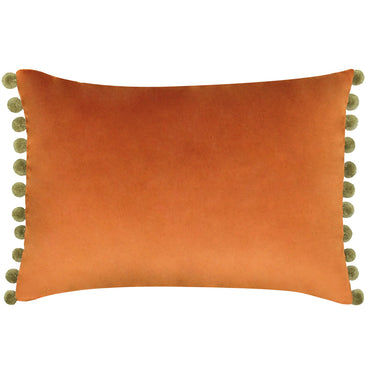Fiesta Velvet Cushion Rust/Khaki