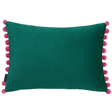 Fiesta Velvet Cushion Teal/Berry