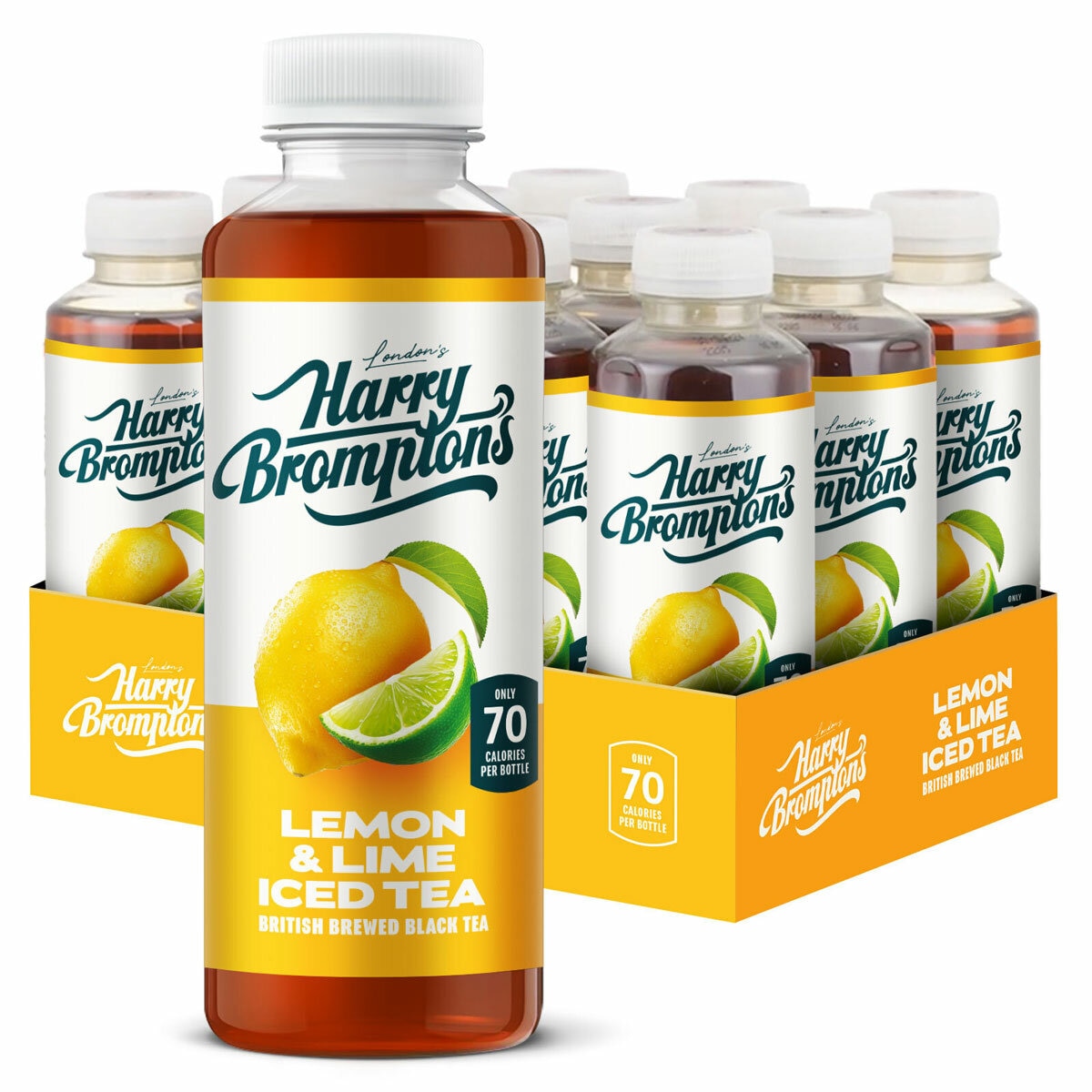 Lemon & Lime Iced Tea, 12 x 5Harry Bromptons00ml